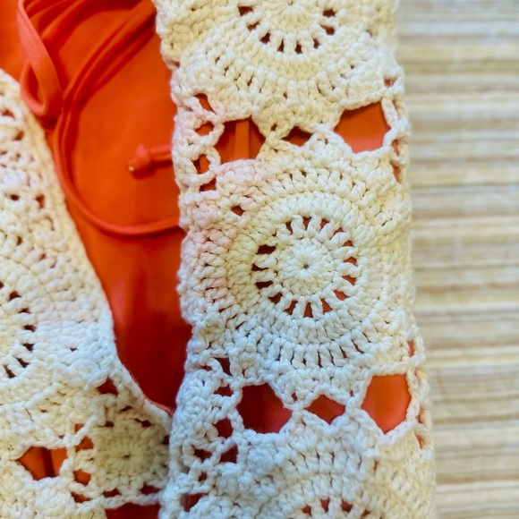 Boho Crochet One-Piece Swimsuit | Retro Festival Swimwear - Picture 4 of 8